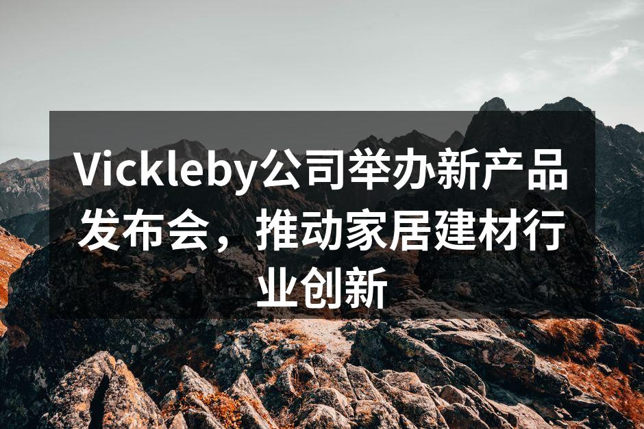 Vickleby新产品发布会现场