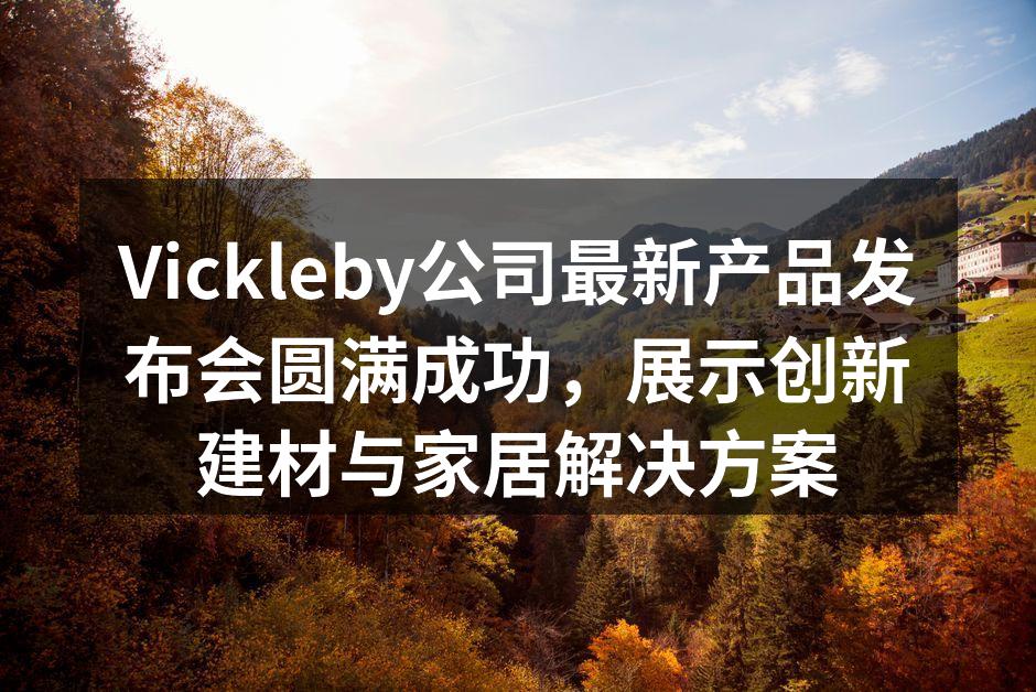 Vickleby产品发布会现场